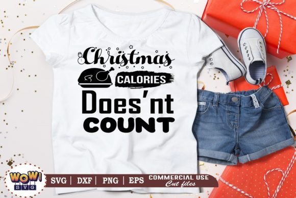 Christmas Calories Doesn t Count Svg Illustrations for Branding