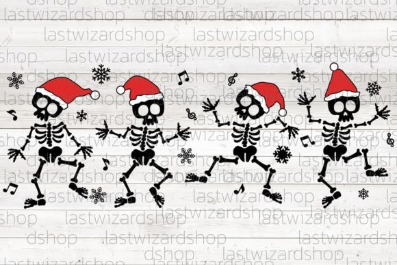 Christmas Dancing Skeleton Svg, Santa Illustrations Review