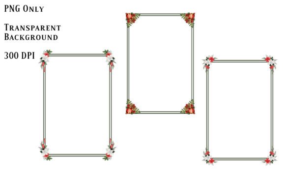 Christmas Frames 5 Illustrations for Seasonal Web Content