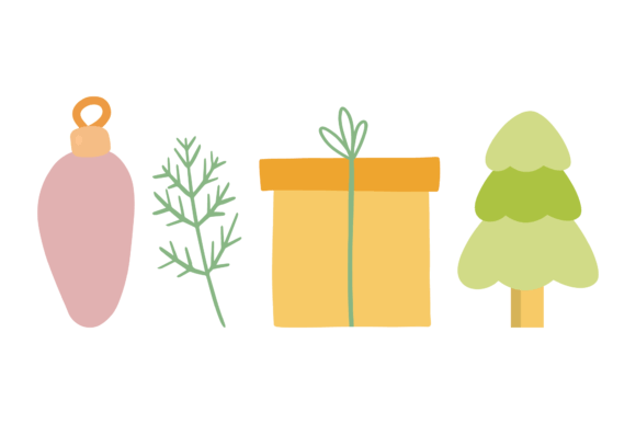Christmas Gifts Vector Illustrations for Handmade Creations