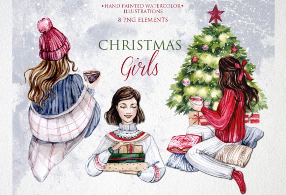 Christmas Girls Illustrations Review