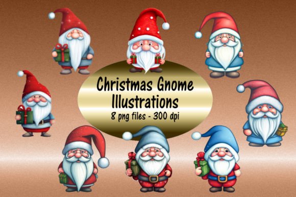 Christmas Gnome Illustrations for Festive Blog Design