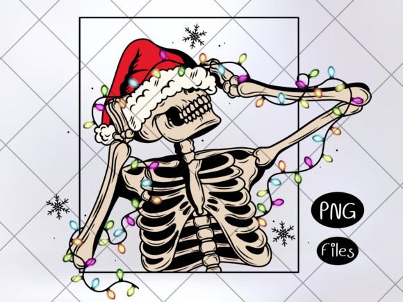 Christmas Skeletons Png Illustrations for Handmade Creations