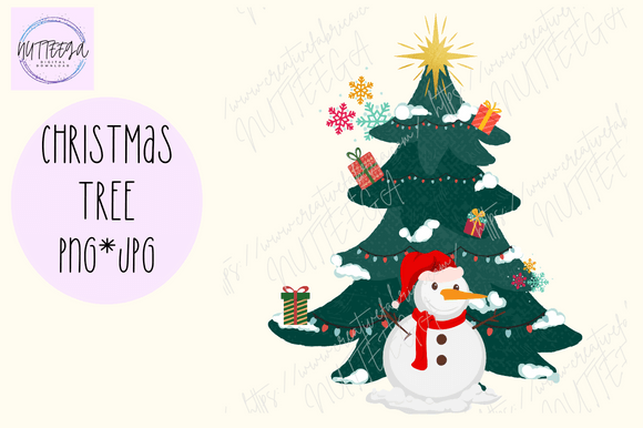 Christmas Tree PNG Digital Download for Illustrations
