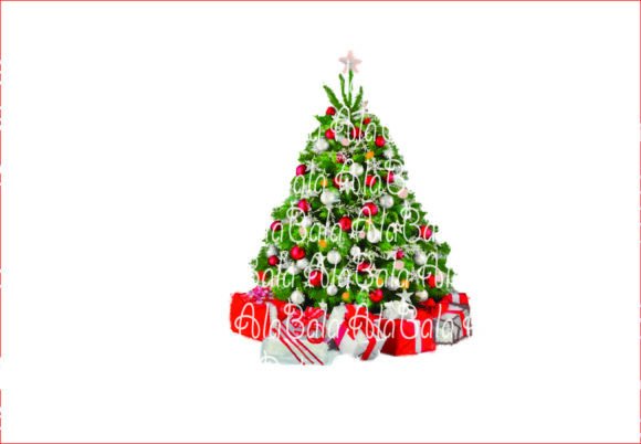 Christmas Tree with Gifts Png, Clipart for Local Business Branding