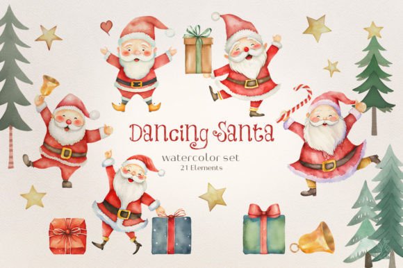 Dancing Christmas Santa Watercolor Embroidery Review
