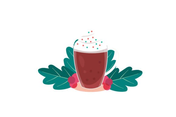Drink Christmas Illustration for Branding and Design Projects