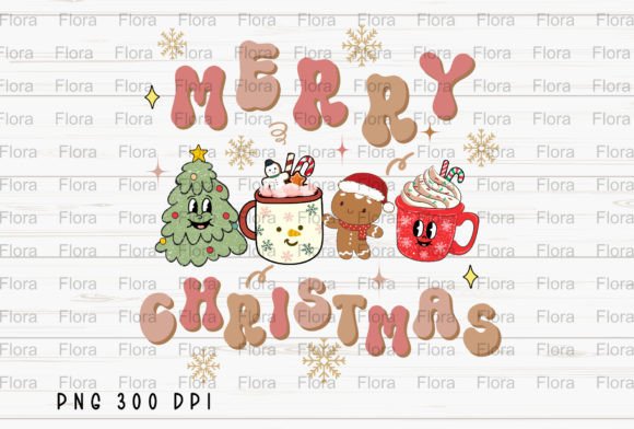 Merry Christmas Tree Gingerbread PNG Illustration