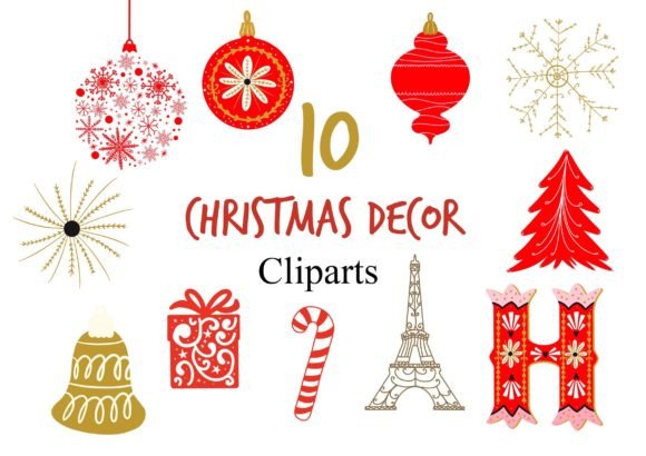 Royal Christmas Clipart for Festive Branding
