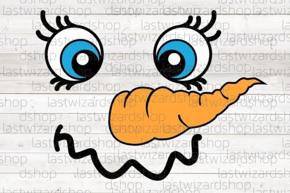 Snowman Face Svg, Merry Christmas Illustrations